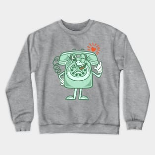 Old phone Crewneck Sweatshirt